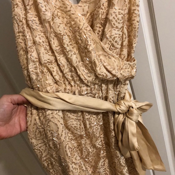 Halston Heritage beaded dress with bow - Picture 2 of 5